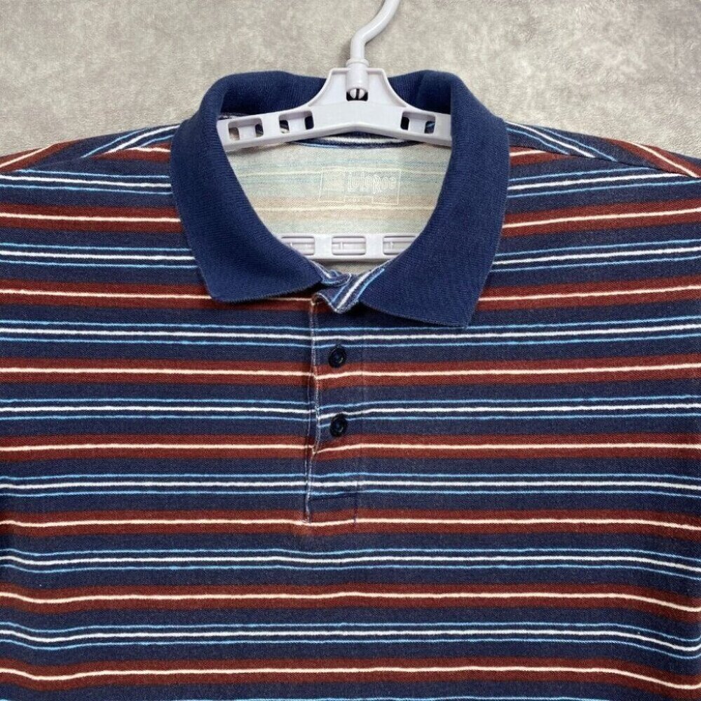 LuLaRoe Polo Shirt Men's Small Striped Short Sleeve Preppy Casual Work - Picture 3 of 9